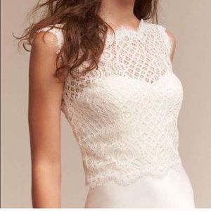 BHLDN by Anthropologie Lace Spencer Topper L NWOT
